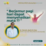 Spesialis mata Labuang Baji : dr. Darwis, S.pM, M.Kes : Berjemur Menyehatkan Mata