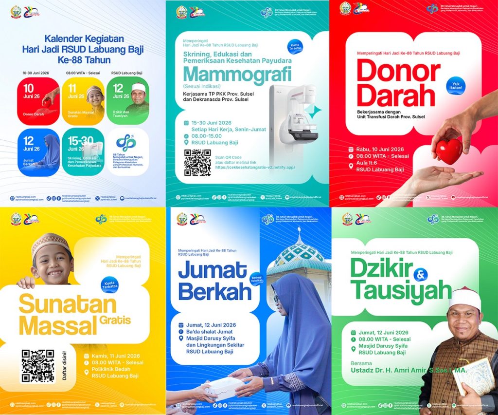 Flyer 88 Tahun RSUD Labuang Baji Mengabdi
